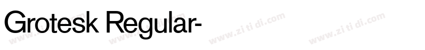 Grotesk Regular字体转换